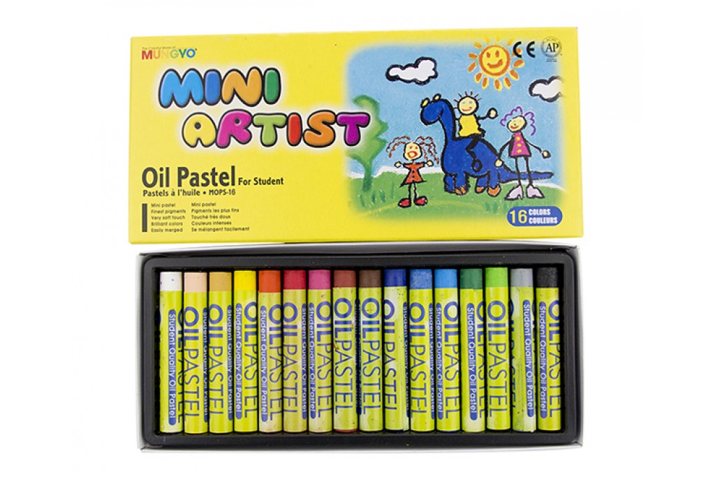 Набір олійної пастелі Mungyo Mini MOPS-16 дитяча 16 кольорів