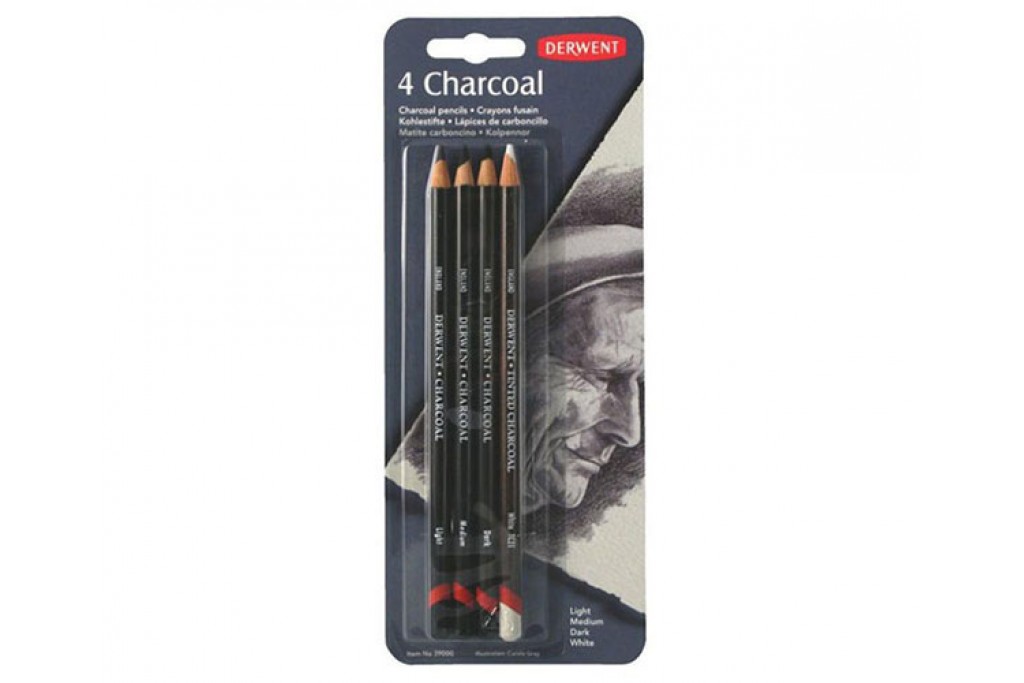 Набір для графіки Derwent Charcoal 4 предмета блістер