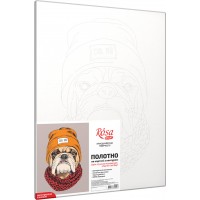 Полотно на картоні Rosa з контуром Pop Art Cool Dog 30 x 40 см