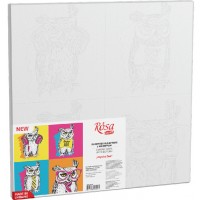 Полотно на картоні Rosa з контуром Pop Art Owl 30 x 30 см