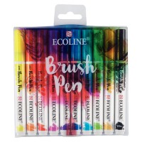 Набір акварельних маркерів Ecoline Brushpen 10 кольорів
