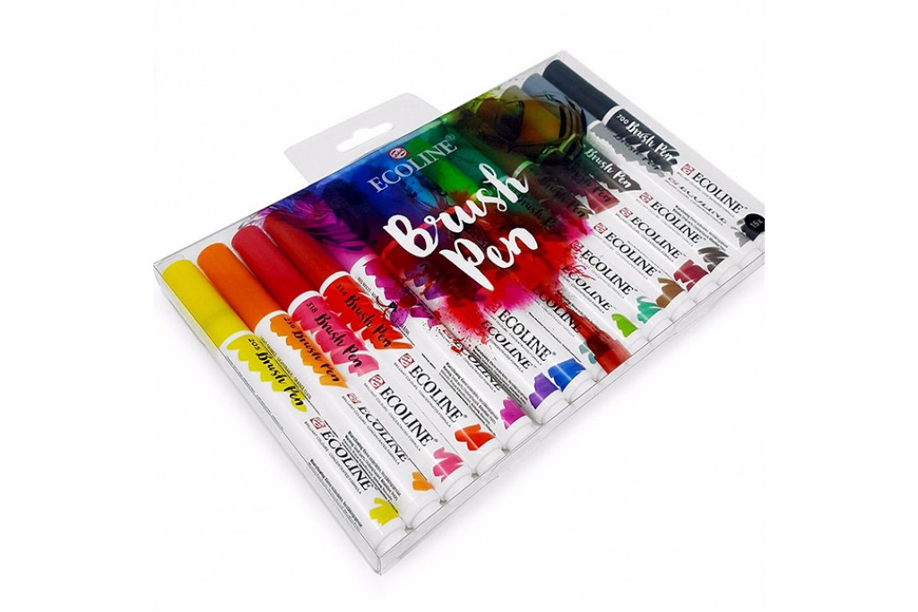 Набір акварельних маркерів Ecoline Brushpen 15 кольорів