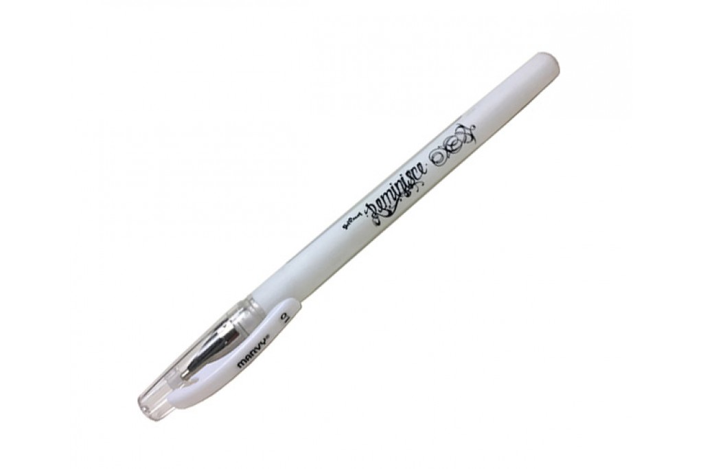 Ручка гелева Marvy Reminisce 920-S 1 мм Біла