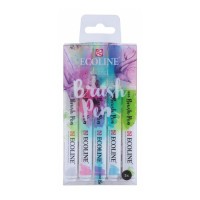 Набір акварельних маркерів Ecoline Brushpen Pastel 5 кольорів