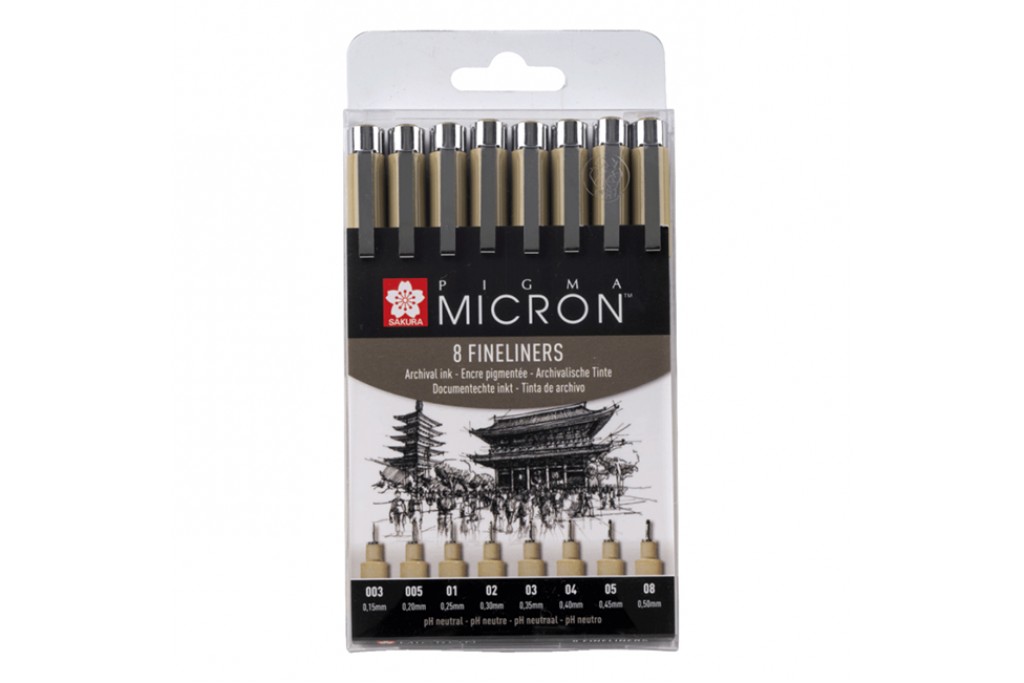 Набір лайнерів Sakura Pigma Micron 8 шт