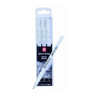 Набір гелевих ручок Sakura Gelly Roll 05-08-10 (0.3-0.4-0.5 мм) 3 шт Біла
