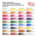 Набір акварельних фарб Rosa Gallery Ботаніка 35 кольорів кювета металевий пенал