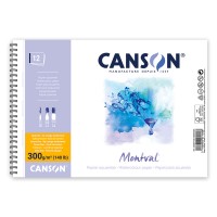 Альбом для акварелі на пружині Canson Montval А4+ (24*32см) 300 г/м2 12 арк. середнє зерно