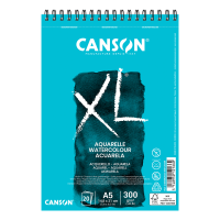 Альбом для акварелі на пружині Canson XL А5 (14.8х21см) 300 г/м2 20 арк. середнє зерно