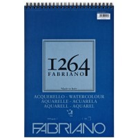 Альбом для акварелі на пружині Fabriano 1264 25% бавовни А3 (29,7 х42см) 300 г/м2 30 арк. середнє зерно
