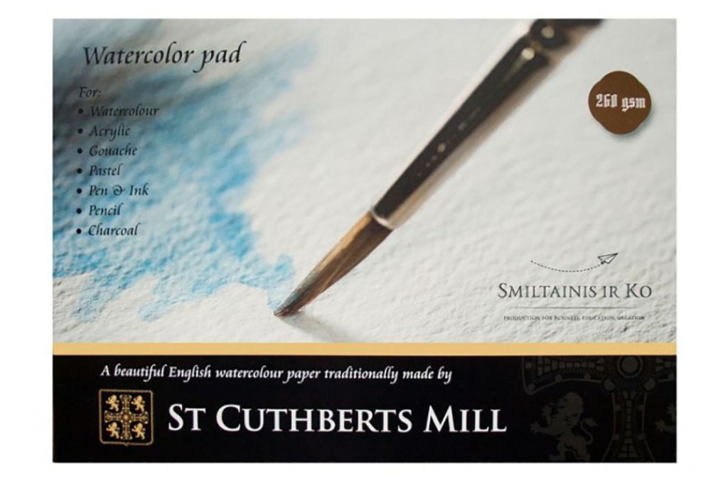 Склейка для акварелі Smiltainis St Cuthberts Mill A4 (21х29.7см) 260 г/м2 20 аркушів (4770644585794)