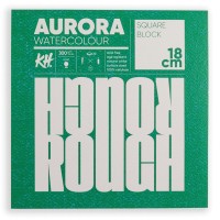 Склейка-блок для акварелі Aurora Watercolour Rough 18х18см 300 г/м2 20 арк. крупне зерно