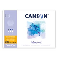 Склейка для акварелі Canson Montval А5+ (18*25см) 300 г/м2 12 арк. середнє зерно