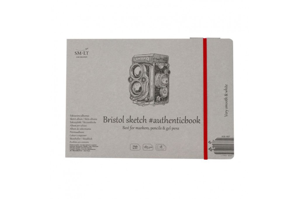 Альбом для графіки Smiltainis Bristol А5 (24.5х17.6см) 185 г/м2 18 аркушів
