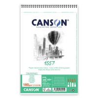 Альбом для графіки на пружині Canson 1557 А5 (14.8х21см) 180 г/м2 30 арк.