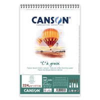 Альбом для графіки на пружині Canson Cagrain А4 (21х297см) 224 г/м2 30 арк.