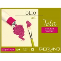 Склейка для олії Fabriano Tella зернистість полотна А4 - (18х24см) 300 г/м2 10 арк.
