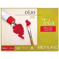 Склейка для олії Fabriano Tella зернистість полотна А4 + (24х32см) 300 г/м2 10 арк.