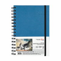 Блокнот для акварелі на спіралі Rosa Studio Watercolor by Smiltanis блакитний А5 200 г/м2 32 арк