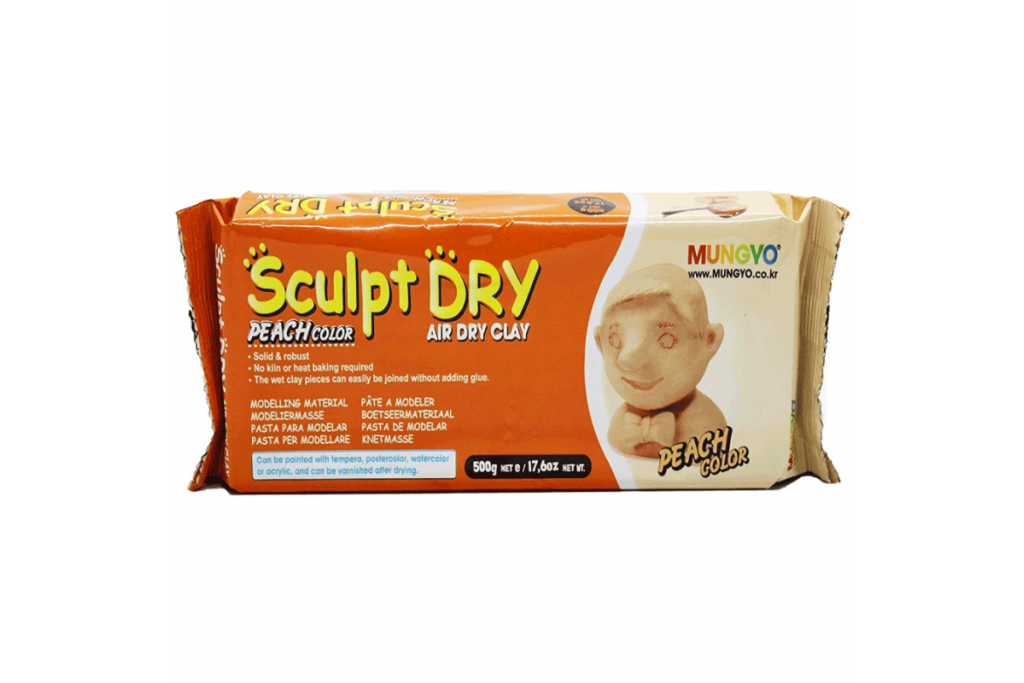 Пластика Mungyo Sculpt Dry самозастигаюча 500г персиковая