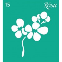 Трафарет Rosa №15 Квіти 9х10см