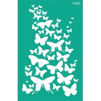 Трафарет Rosa № 1400 Метелики 13x20см